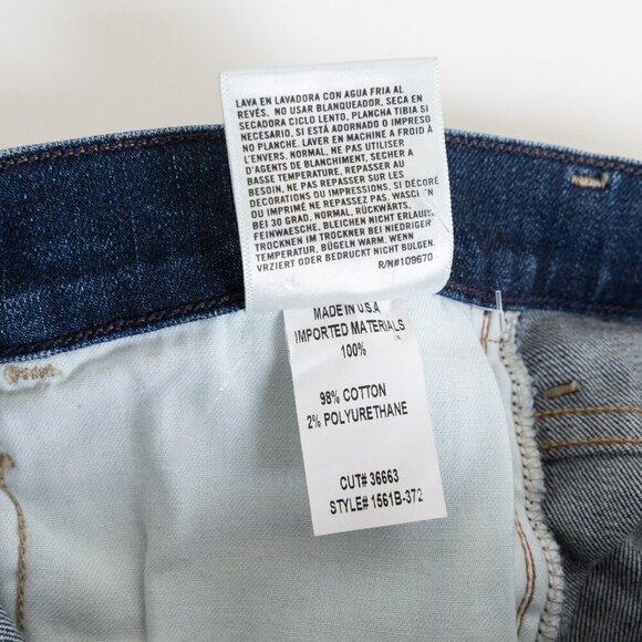 Citizens of Humanity Sasha Twist Low Slung Flared Jeans Blue Mid Wash Distressed - Picture 16 of 16